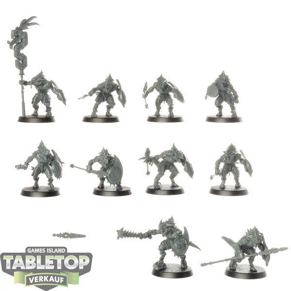 Seraphon - 10 Saurus Warriors - unbemalt