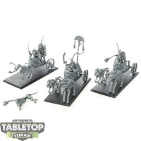 Tomb Kings of Khemri - 3 Skeleton Chariots - unbemalt