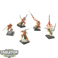 Wood Elf Realms - 5x Wardancer Troupe Command - teilweise...