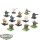 Dwarfen Mountain Holds - 12x Dwarf Thunderers klassisch - teilweise bemalt