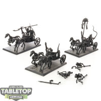 Tomb Kings of Khemri - 3x Skeleton Chariots - grundiert