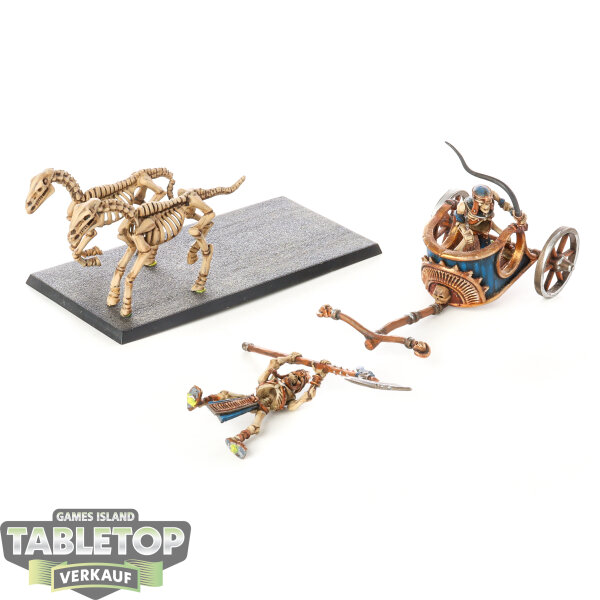 Tomb Kings of Khemri - 1x Skeleton Chariot - bemalt