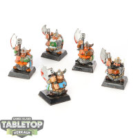 Dwarfen Mountain Holds - 5x Bugmans Dwarf Rangers - bemalt
