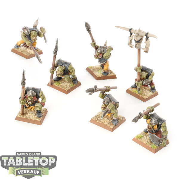 Orc & Goblin Tribes - 7x Orc Boyz Mob - bemalt