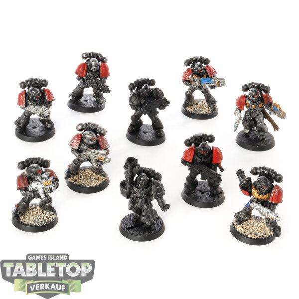 Space Marines - 10x Tactical Squad klassisch - teilweise bemalt