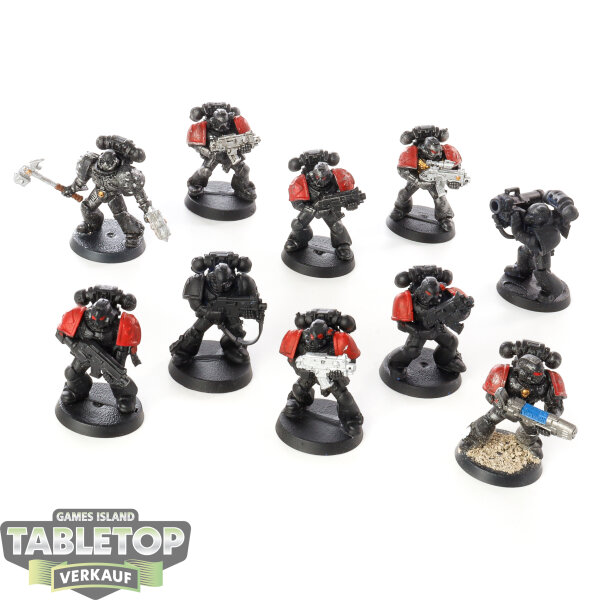 Space Marines - 10x Tactical Squad klassisch - teilweise bemalt