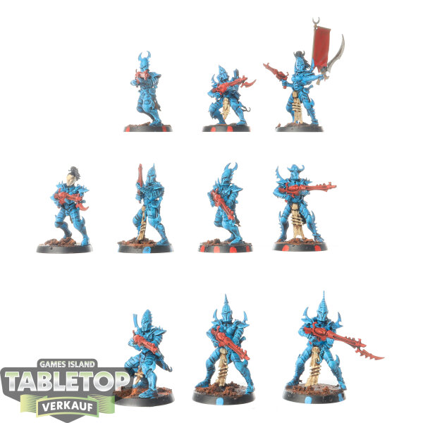 Drukhari - 10 Kabalite Warriors - bemalt