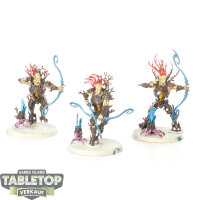 Sylvaneth - 3 Kurnoth Hunters - teilweise bemalt