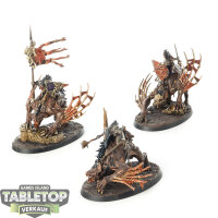 Flesh-eater Courts - 3 Morbheg Knights - bemalt