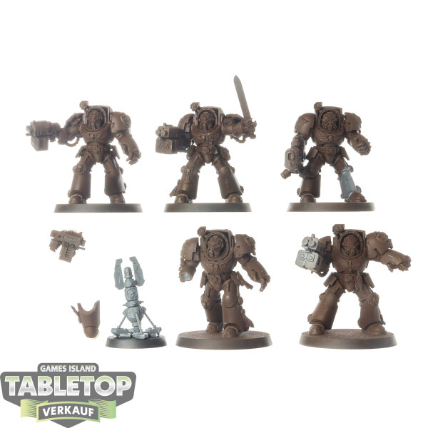 Dark Angels - 5x Terminator Squad - teilweise bemalt