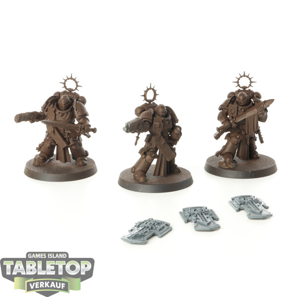 Space Marines - 3x Bladeguard Veteran Squad - teilweise bemalt