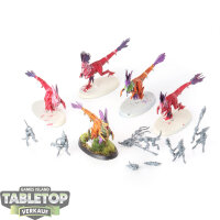 Seraphon - 5x Raptadon Chargers - teilweise bemalt