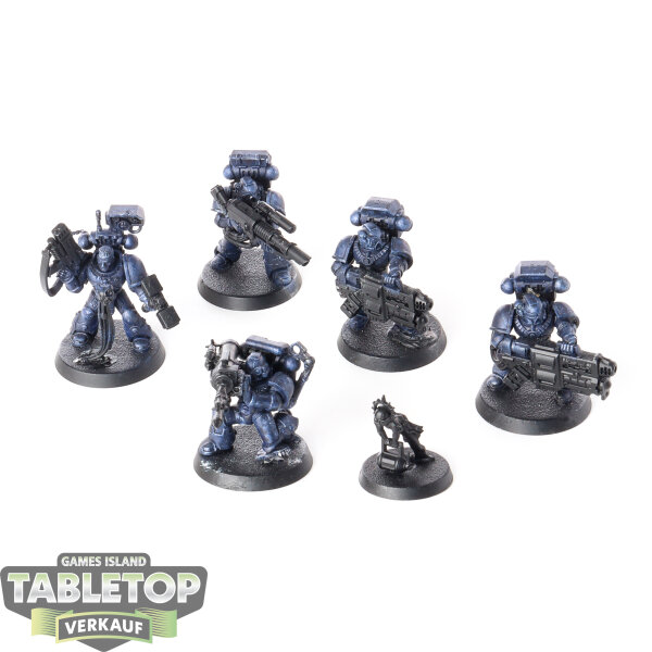 Space Marines - 5x Devastator Squad - teilweise bemalt