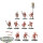 Blades of Khorne - 10x Bloodletters - teilweise bemalt