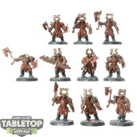 Blades of Khorne - 10x Blood Warriors - teilweise bemalt