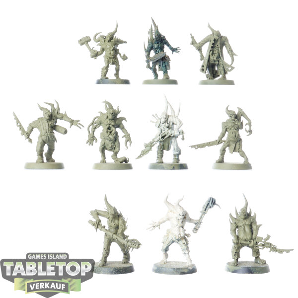 Death Guard - 10x Poxwalkers - teilweise bemalt