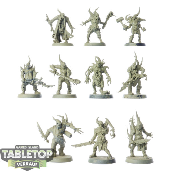 Death Guard - 10x Poxwalkers - grundiert