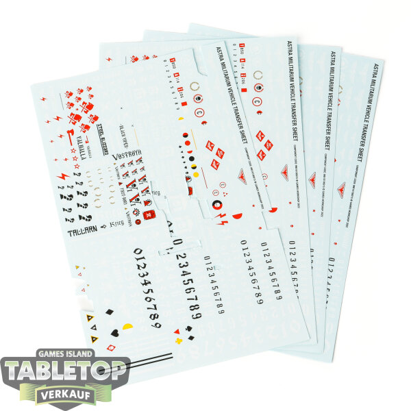 Astra Militarum - 4x Transfer Sheets - Sonstiges