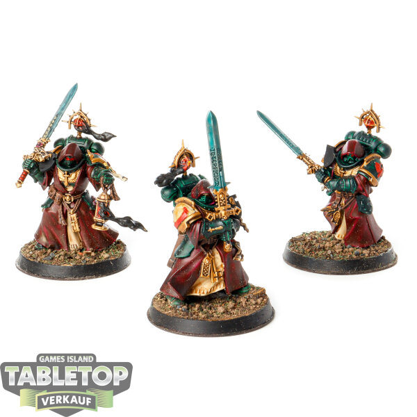 Dark Angels - 3x Inner Circle Companions - bemalt