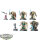 Dark Angels - 5x Deathwing Knights - bemalt