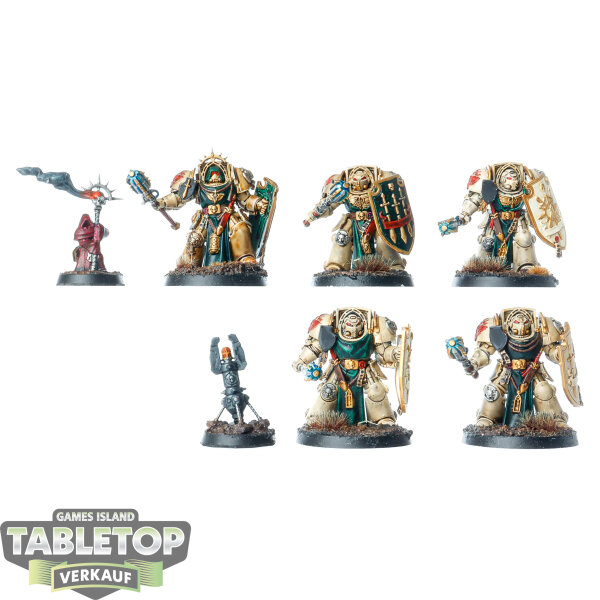 Dark Angels - 5x Deathwing Knights - bemalt