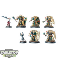 Dark Angels - 5x Deathwing Knights - bemalt