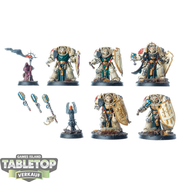 Dark Angels - 5x Deathwing Knights - bemalt