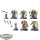 Dark Angels - 5x Deathwing Knights - bemalt