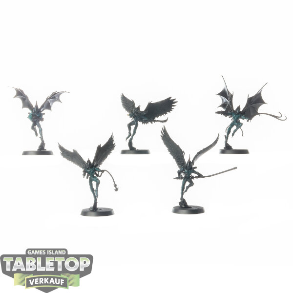 Drukhari - 5x Scourges - teilweise bemalt