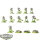 Necrons - 10x Necron Warriors  & 3x Scarab Swarm - bemalt