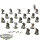 Ossiarch Bonereapers - 20 x Mortek Guard - teilweise bemalt
