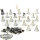Ossiarch Bonereapers - 20 x Mortek Guard - teilweise gebaut