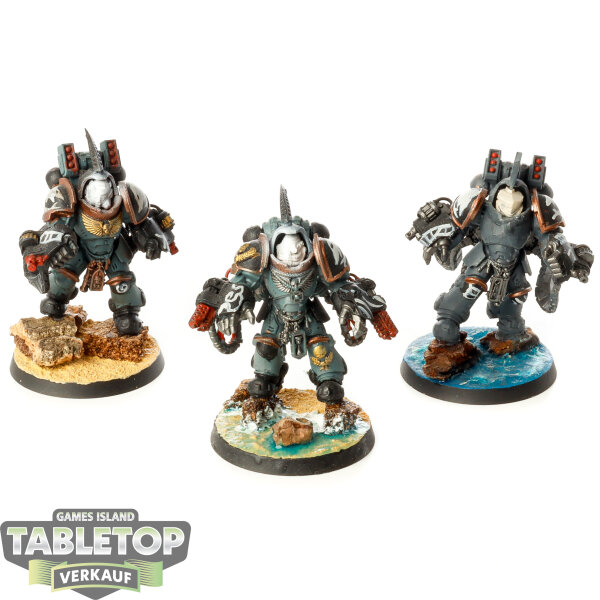 Space Marines - 3 x Aggressor Squad - teilweise bemalt