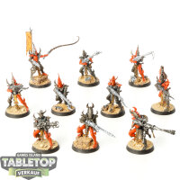 Drukhari - 10 x Kabalite Warriors - teilweise bemalt