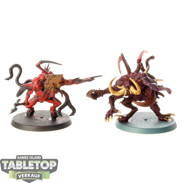 Chaos Space Marines - 2 x Chaos Spawn - bemalt