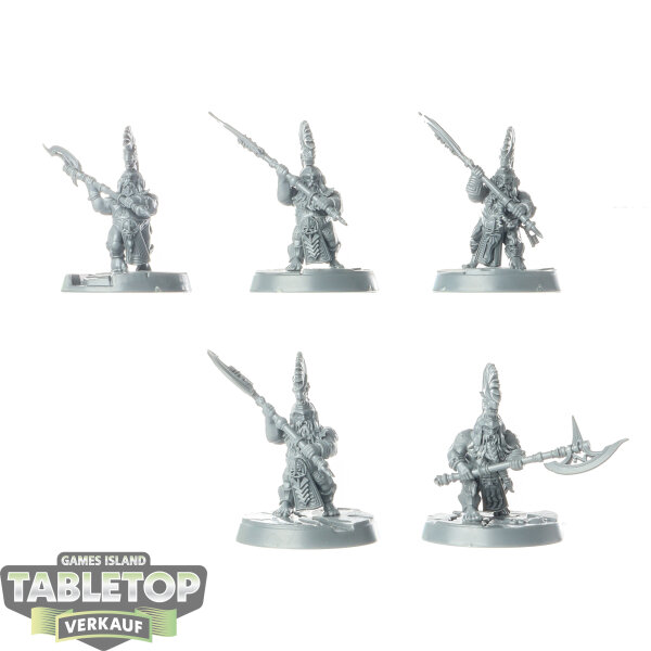 Fyreslayers - 5x Hearthguard Berzerkers - unbemalt