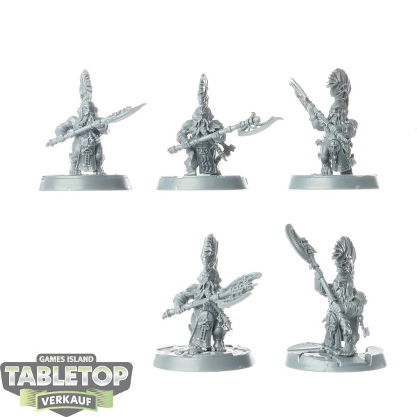Fyreslayers - 5x Hearthguard Berzerkers - unbemalt