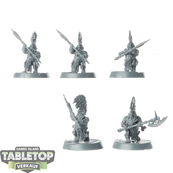 Fyreslayers - 5x Hearthguard Berzerkers - unbemalt
