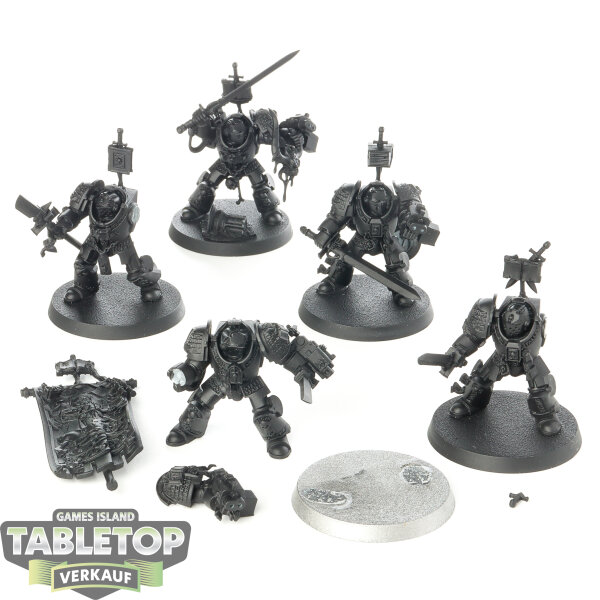 Grey Knights - 5x Grey Knights Paladins - grundiert