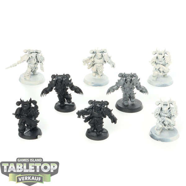 Chaos Space Marines - 8x Chosen klassisch - teilweise bemalt