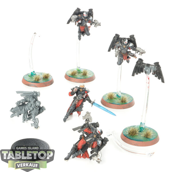 Adepta Sororitas - 5x Seraphim Squad - teilweise bemalt