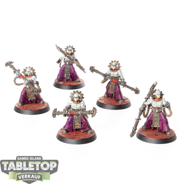 Adeptus Mechanicus - 5 Fulgurite Electro-Priests - bemalt