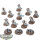 Necrons - 10x Necron Warriors & 3x scarab Swarm - bemalt