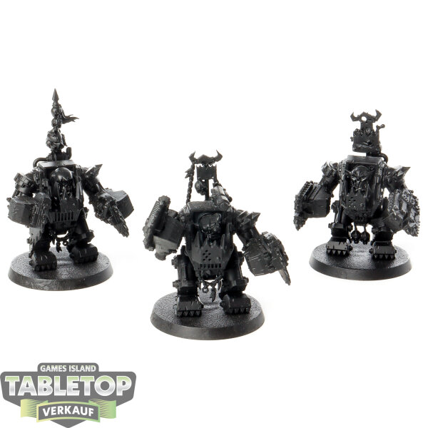 Orks - 3x Meganobz - grundiert