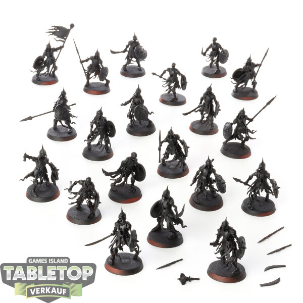 Soulblight Gravelords - 20 Deathrattle Skeletons - grundiert