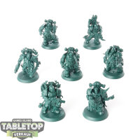 Death Guard - 7 Plague Marines - grundiert