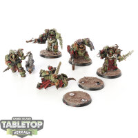Death Guard - 5x Blightlord Terminators - bemalt