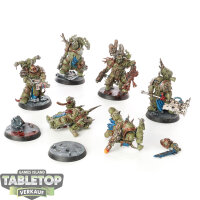 Death Guard - 7x Plague Marines - bemalt