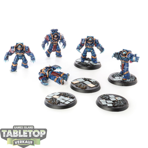 Horus Heresy - 5x Legion Tartaros Terminator Squad - bemalt