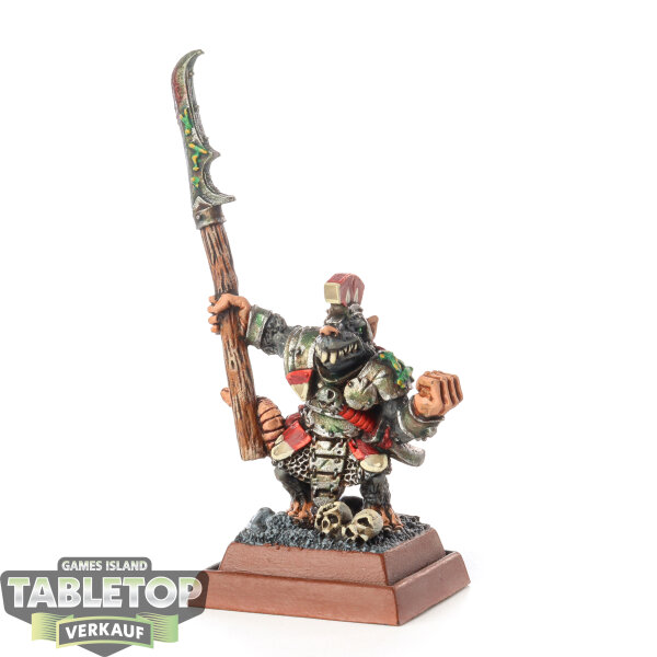 Skaven - 1x Stormvermin Command, Champion klassisch - gut bemalt